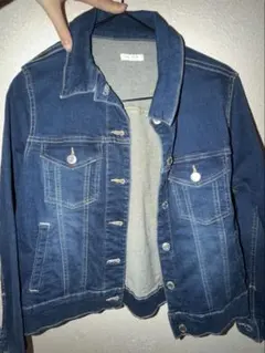 「美品」honeys濃紺 デニムジャケット ショート丈