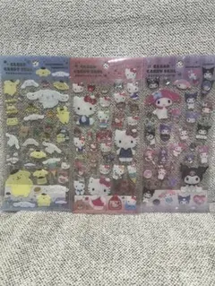 クリアキャンディシール　サンリオ　3枚セット　シナモロール　ポムポムプリン