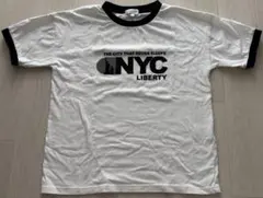 NYC リンガーTシャツ ホワイト×ブラックのサムネイル