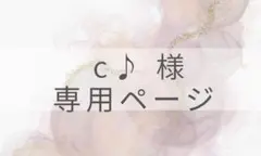 c♪様専用ページ 他の方は購入しないようお願いします。