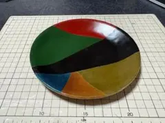 多色陶器プレート