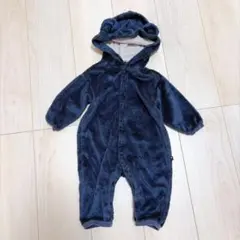 futafuta ベビー ロンパース カバーオール ネイビー 70