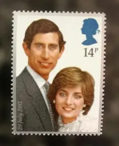 チャールズ王子とダイアナ妃 結婚記念切手セット