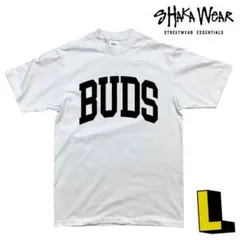 BUDS Tシャツ Lサイズ 白x黒