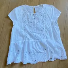 ZARAスカラップレースブラウス