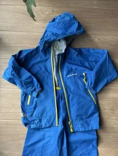 mont-bell レインスーツ(上下セット) 青　120サイズ