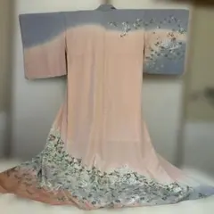 入学式卒業式着物　鶴着物