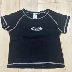 エックスガール　X-girl Ｔシャツ　黒　ブラック　チビＴ