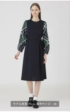 ブルーレーベルクレストブリッジ コンパクトライトポンチサックドレス　38