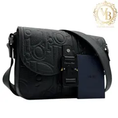 【美品】ディオール グラビティ サドル メッセンジャー ショルダーバッグ 黒