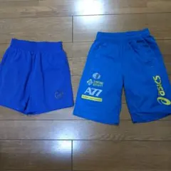 青いショートパンツセット（Asics, Duarig, ）