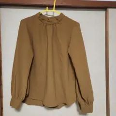 【GU】長袖スタンドカラーブラウス2枚セット