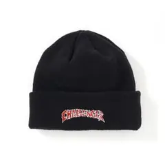 CHALLENGER CRUSH LOGO KNIT CAP　BLACK