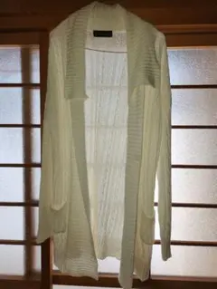 超美品! 送料無料! CECI McBEE アイボリー ロングカーディガン