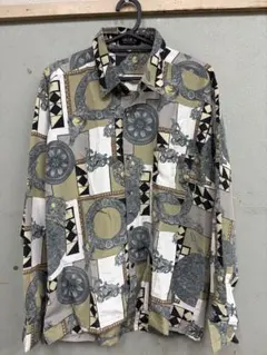 oscar-z 総柄シャツ 長袖 レトロ