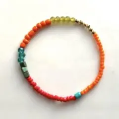 エスニック ハンドメイド ビーズブレスレット カラフル