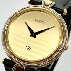 GUCCI グッチ　3000.2.M ゴールド文字盤　レザーベルト　箱付き GUCCI グッチ 3000.2.M ゴールド文字盤 レザーベルト 箱付き - メルカリ
