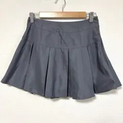 이너 팬츠가 달린 플리츠 스커트 차콜 그레이 스카판 M