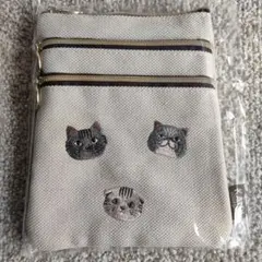 KALDI ネコの日バッグ 3段マルチポーチ