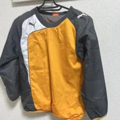 PUMA ピステ・ウィンドブレーカー 130サイズ オレンジ/グレー