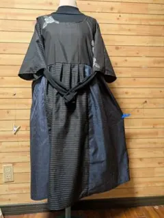 大島紬リメイクワンピースチュニック