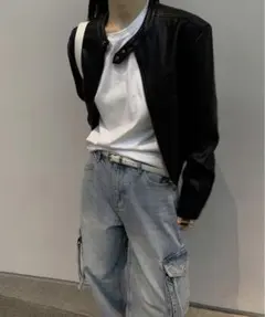 old gap leather jacket singleのサムネイル