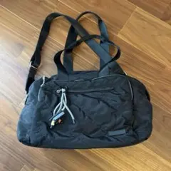 LeSportsac レスポートサック ブラックパテントシル ハーパーバッグ