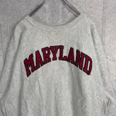 チャンピオン　00s MARYLAND カレッジ刺繍　スウェット 古着　XL