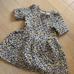 プチバトー 花柄 半袖ワンピース 100cm