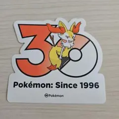 韓国限定】ポケモン 30周年 ステッカー フォッコ テールナー マ