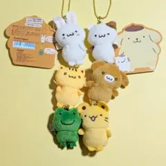 ポムポムプリン チームプリン マスコットチャーム マフィン ベーグル スコーン