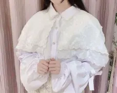 muguet frill sailor collar blouson WHITE - メルカリ