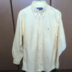 90s Ralph Lauren イエロー オックスフォードボタンダウンシャツ