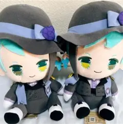 ツイステ ジェイド&フロイド スペシャルハンドメイド風お座りぬいぐるみ2点セット