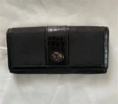 COACH コーチ シグネチャー レザーフラップ ウォレット 長財布