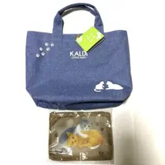 [新品未使用] KALDI ネコバッグ（バッグとポーチのみ） タグ付