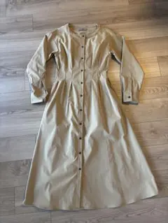 美品＊nano universe＊ノーカラーワンピース＊トレンチコート