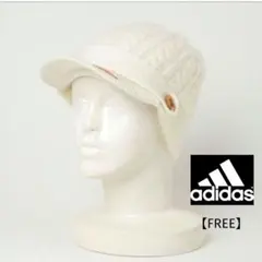 【美品】アディダスゴルフ COLD.RDY バイザーニットキャップ ホワイト