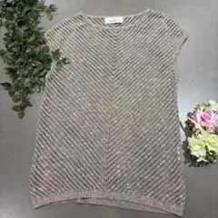 未使用級＊モラビト ブラン　近年モデル　透かし編みニット ベスト　グレー　38 2026年最新】MORABITO レディース ニットベストの人気アイテム - メルカリ