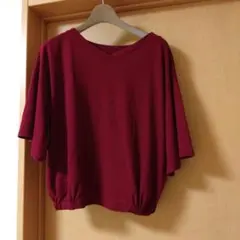 Vネック 半袖Tシャツ2way カットソー　トップスのサムネイル