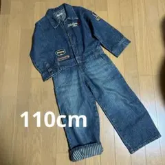 キッズ　デニム 長袖オーバーオール 110cm