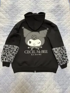クロミ　ジップパーカー　Mサイズ　ヒョウ柄　セシルマクビー　美品　アベイル