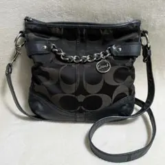 COACH コーチ シグネチャー キャンバス×レザー クロスボディF19730