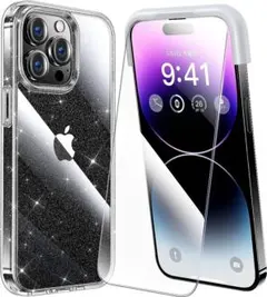 iPhone 14 pro max 用 フィルム付きケース 全面保護セット