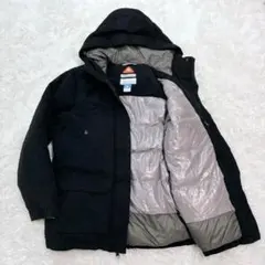 【美品✨】コロンビア ダウンジャケット オムニヒート フード付き ブラック