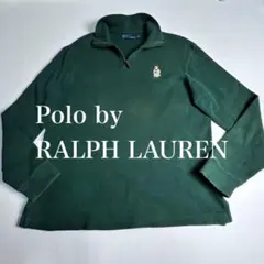 Polo by RALPH LAURENグリーン　スウェット　M ポロベア　刺繍