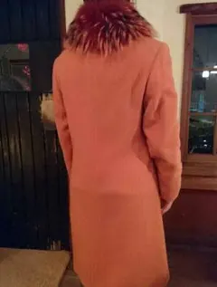 ♡年末特別価格★コート ファー付き オレンジ