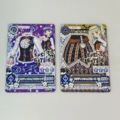 アイカツ カード 氷上スミレ 藤堂ユリカ ブリティッシュコーデ