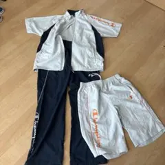Champion ジャージセット ライトグレー/ネイビー
