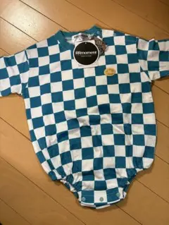 RRmoment チェック柄ロンパース　70〜80